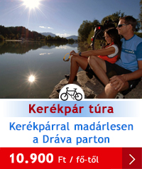 Kerékpárral madárlesen a Dráva parton